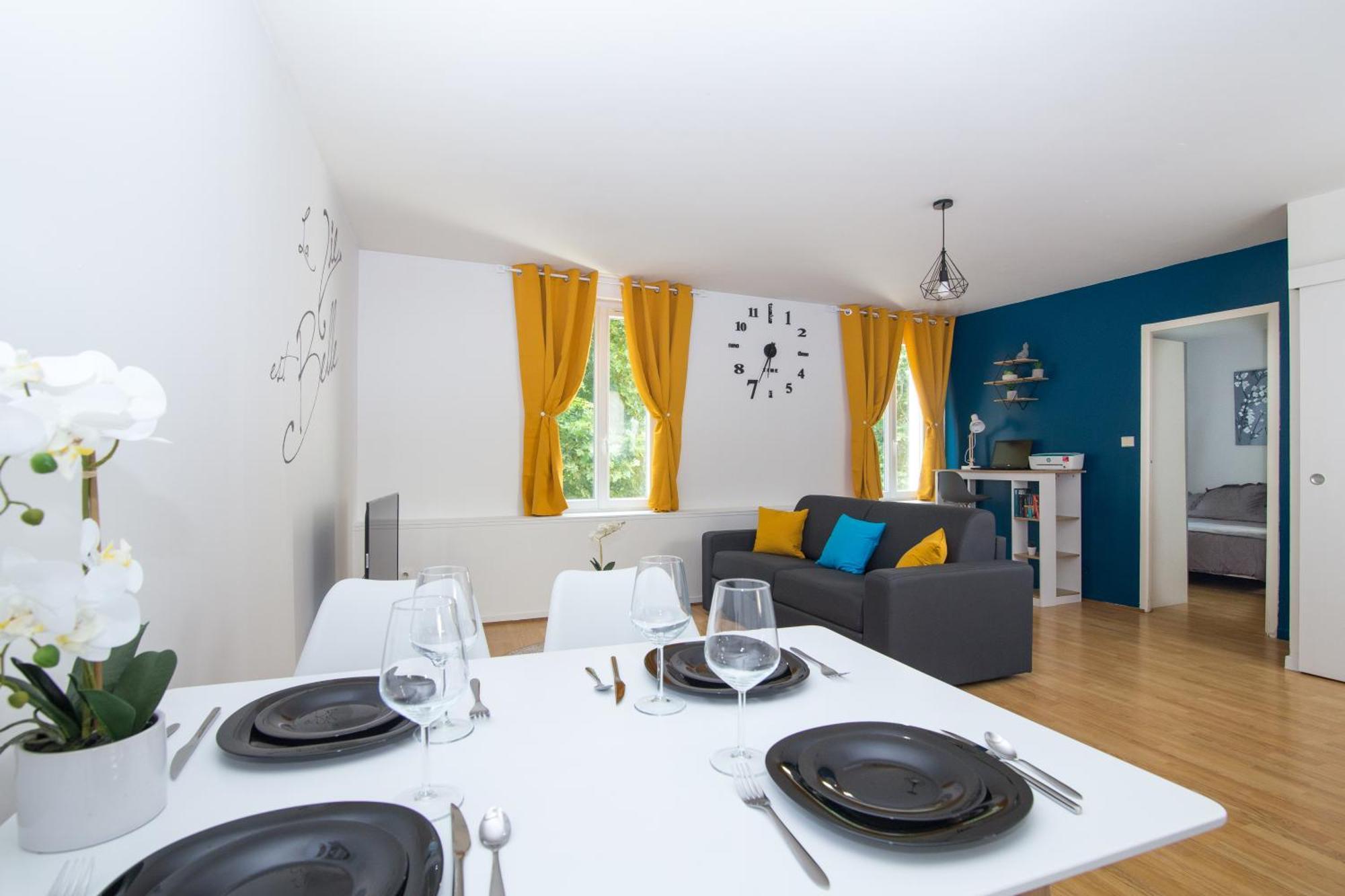 Coeur De Ville I 50M² I Netflix I Lit Queen Size ซ็องส์ ภายนอก รูปภาพ